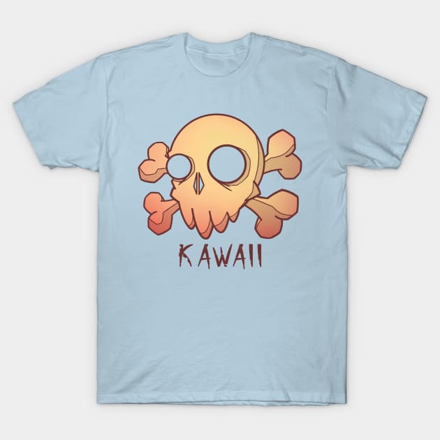 Kawaii Skull T-Shirt by Balonku